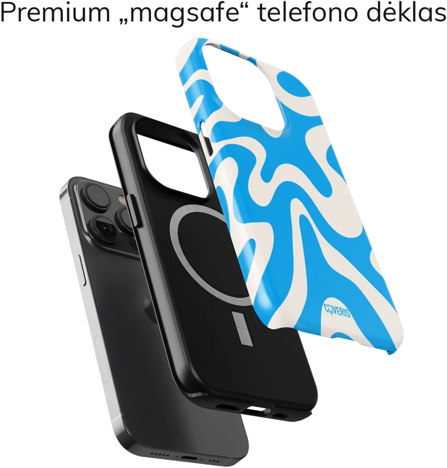 Coveris Telefono dėklas Magsafe "Ocean Vibes" iPhone 12-17, Samsung S22-26, Google Pixel 10/Pro/ProXL modeliams