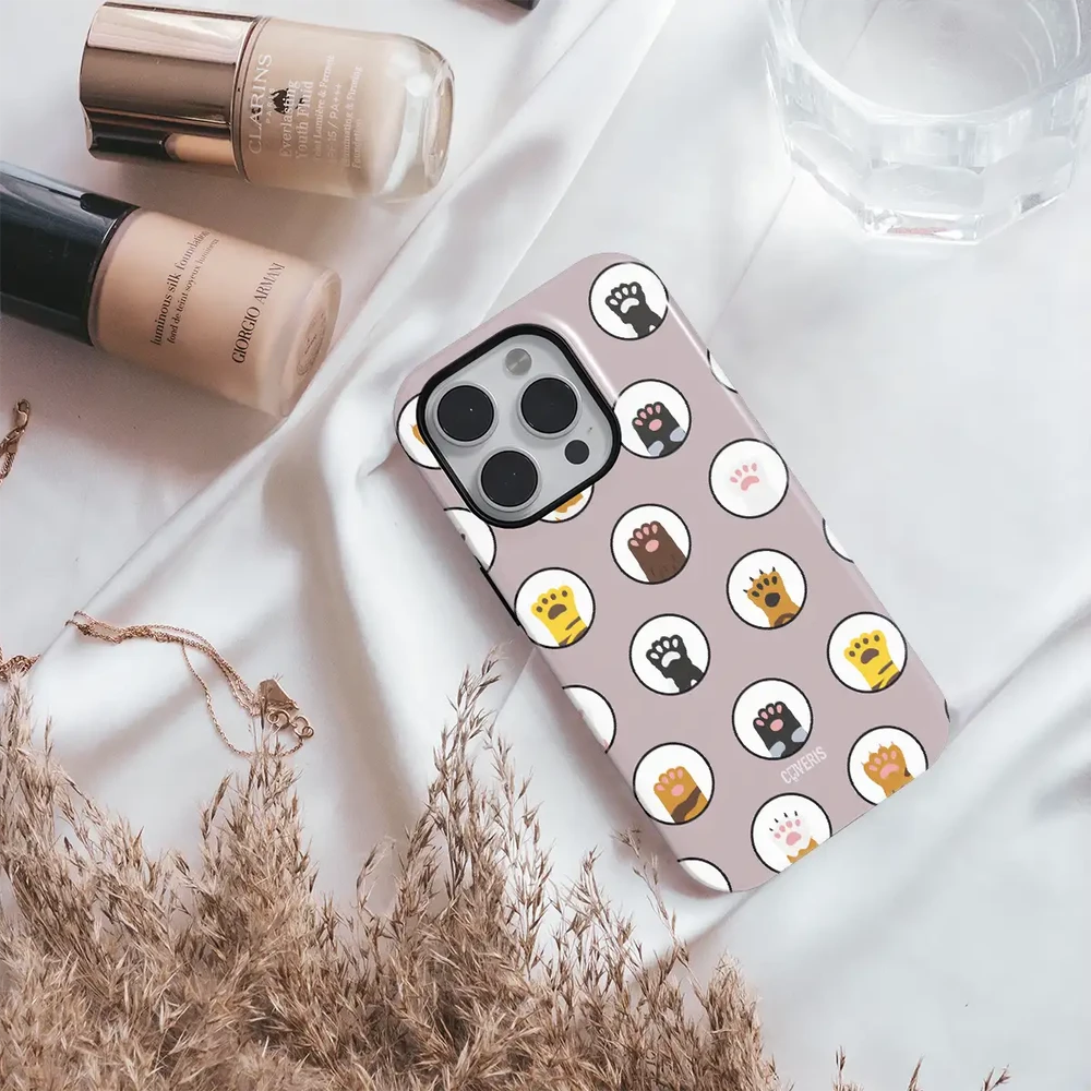 Coveris Telefono dėklas Magsafe "Paws" iPhone 12-17, Samsung S22-26, Google Pixel 10/Pro/ProXL modeliams
