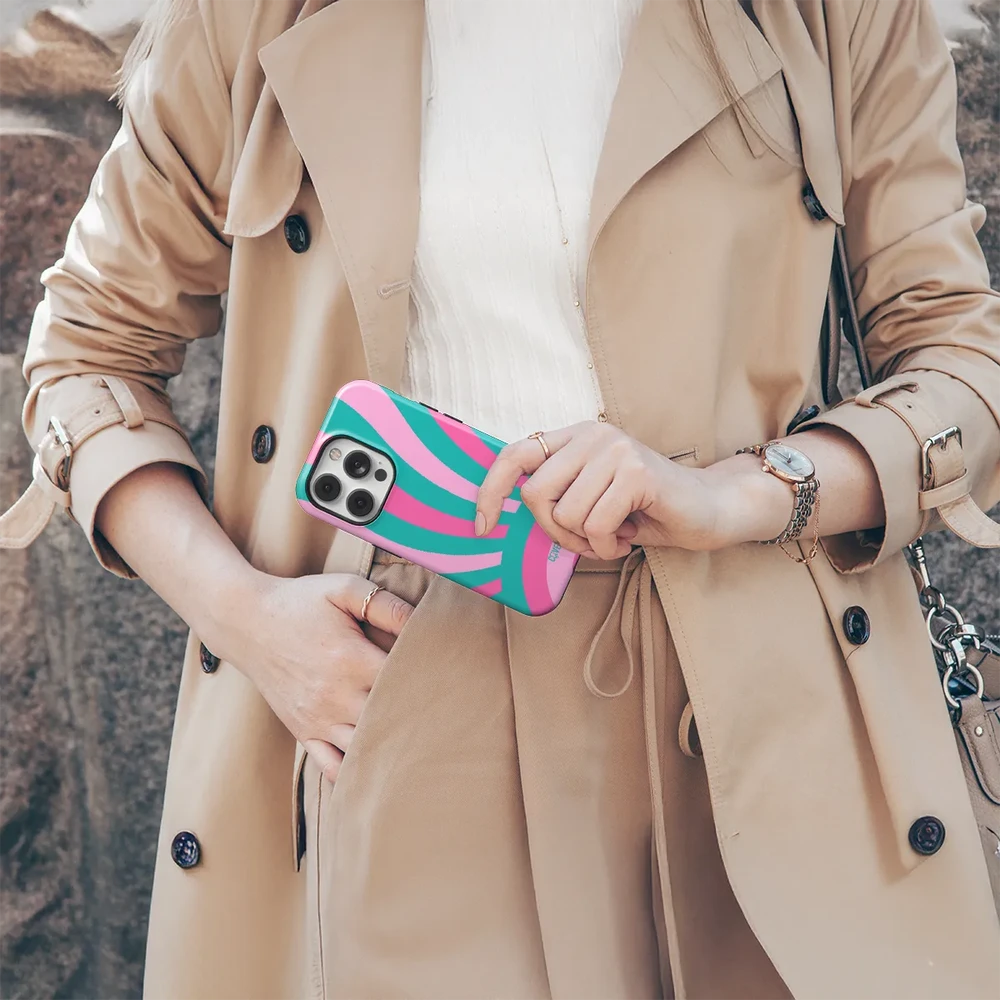 Coveris Telefono dėklas Magsafe "PinkSun" iPhone 12-17, Samsung S22-26, Google Pixel 10/Pro/ProXL modeliams
