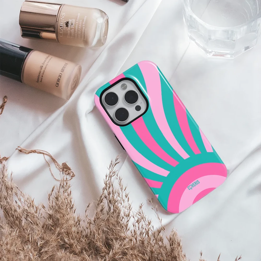 Coveris Telefono dėklas Magsafe "PinkSun" iPhone 12-17, Samsung S22-26, Google Pixel 10/Pro/ProXL modeliams