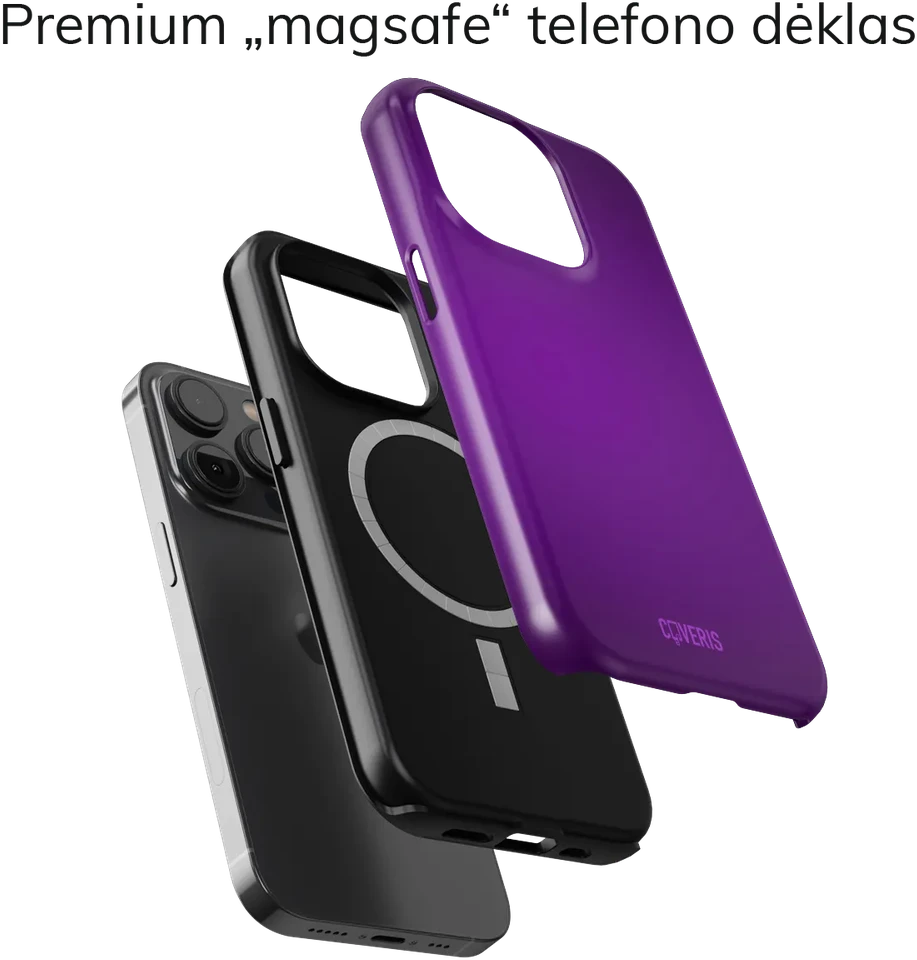 Coveris Telefono dėklas Magsafe "Pop of one" iPhone 12-17, Samsung S22-26, Google Pixel 10/Pro/ProXL modeliams