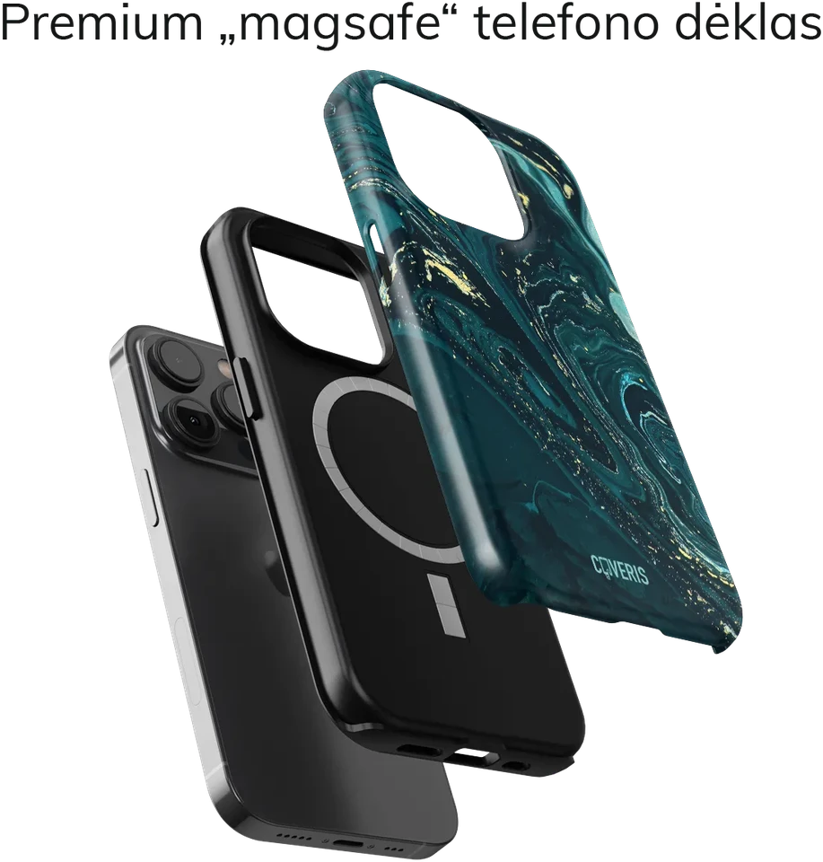 Coveris Telefono dėklas Magsafe "Pure" iPhone 12-17, Samsung S22-26, Google Pixel 10/Pro/ProXL modeliams