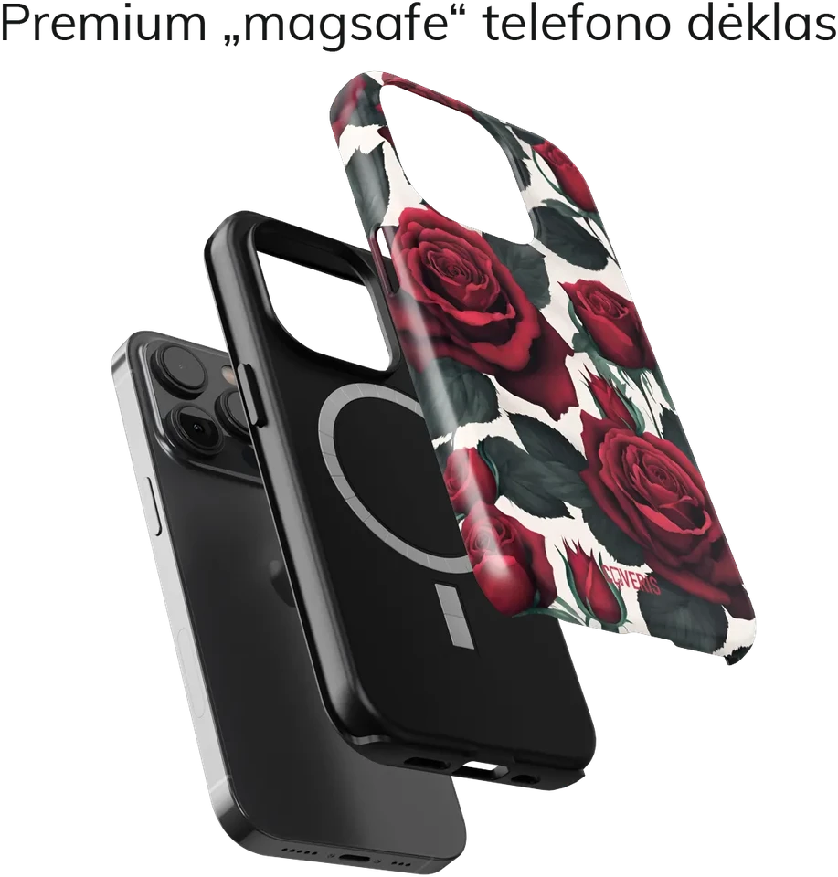 Coveris Telefono dėklas Magsafe "Roseglow" iPhone 12-17, Samsung S22-26, Google Pixel 10/Pro/ProXL modeliams