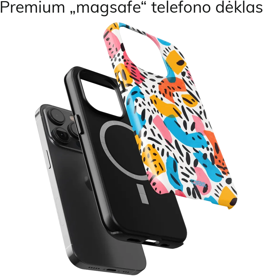 Coveris Telefono dėklas Magsafe "Safari" iPhone 12-17, Samsung S22-26, Google Pixel 10/Pro/ProXL modeliams