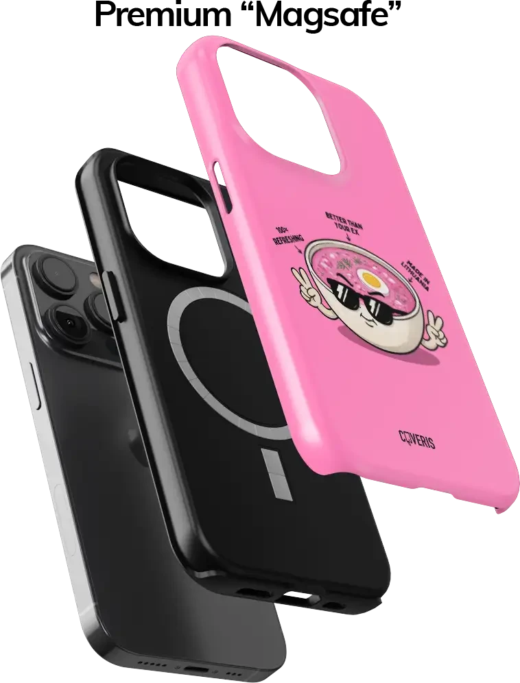 Coveris Telefono dėklas Magsafe "Šaltibaršciai Chill" iPhone 12-17, Samsung S22-26, Google Pixel 10/Pro/ProXL modeliams