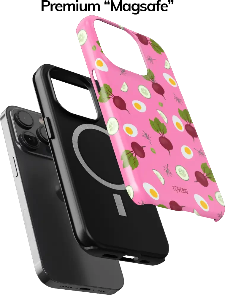 Coveris Telefono dėklas Magsafe "Šaltibaršciai Loaded" iPhone 12-17, Samsung S22-26, Google Pixel 10/Pro/ProXL modeliams