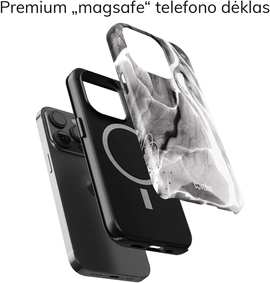 Coveris Telefono dėklas Magsafe "Sand" iPhone 12-17, Samsung S22-26, Google Pixel 10/Pro/ProXL modeliams