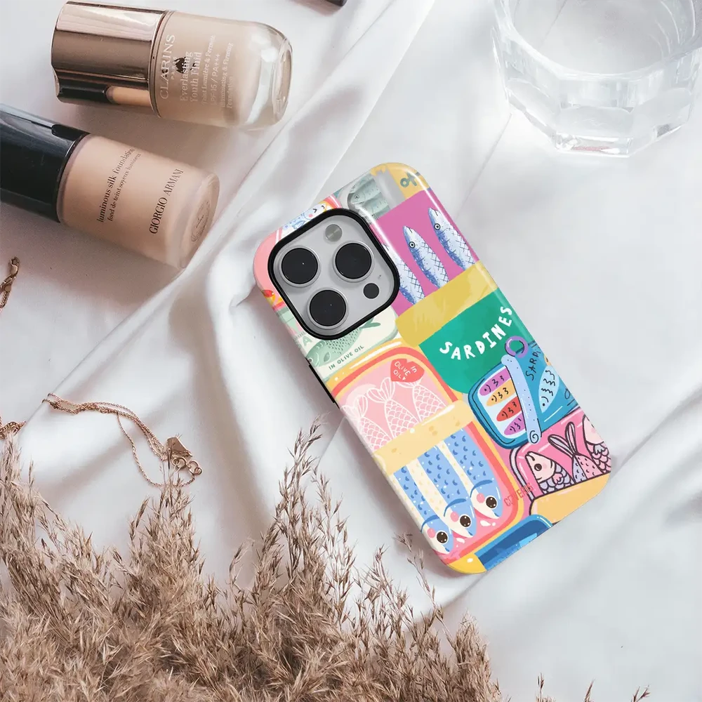 Coveris Telefono dėklas Magsafe "Sardines" iPhone 12-17, Samsung S22-26, Google Pixel 10/Pro/ProXL modeliams