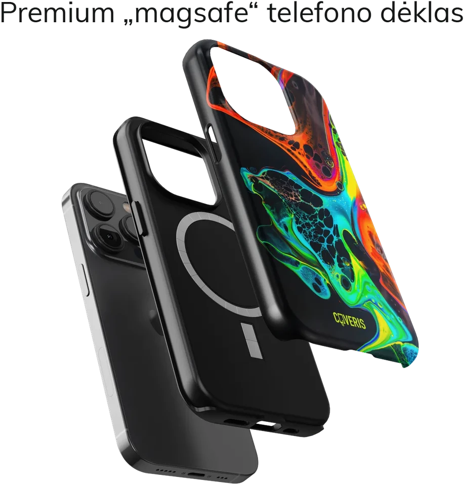 Coveris Telefono dėklas Magsafe "Sensation" iPhone 12-17, Samsung S22-26, Google Pixel 10/Pro/ProXL modeliams
