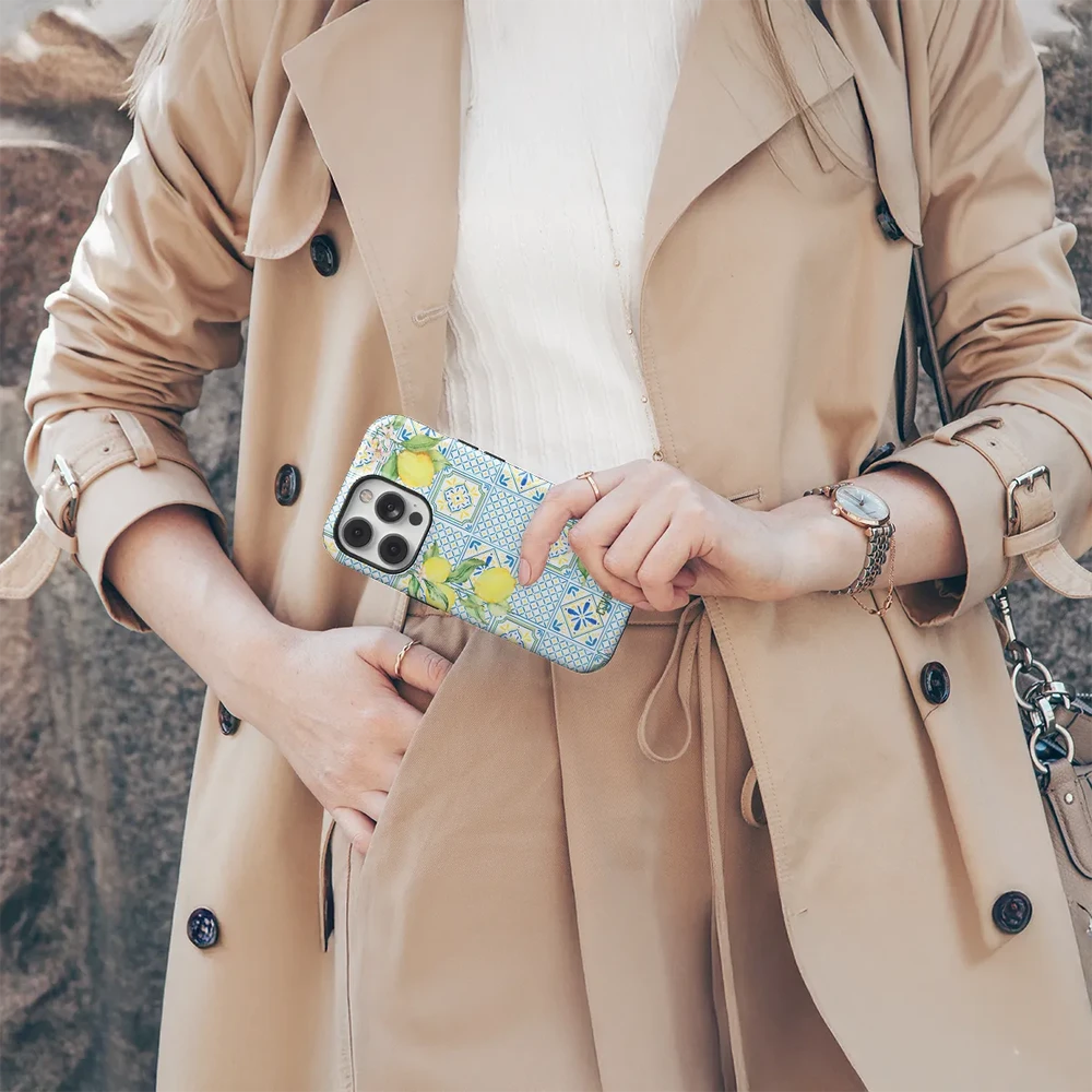 Coveris Telefono dėklas Magsafe "Sicilian Sun" iPhone 12-17, Samsung S22-26, Google Pixel 10/Pro/ProXL modeliams