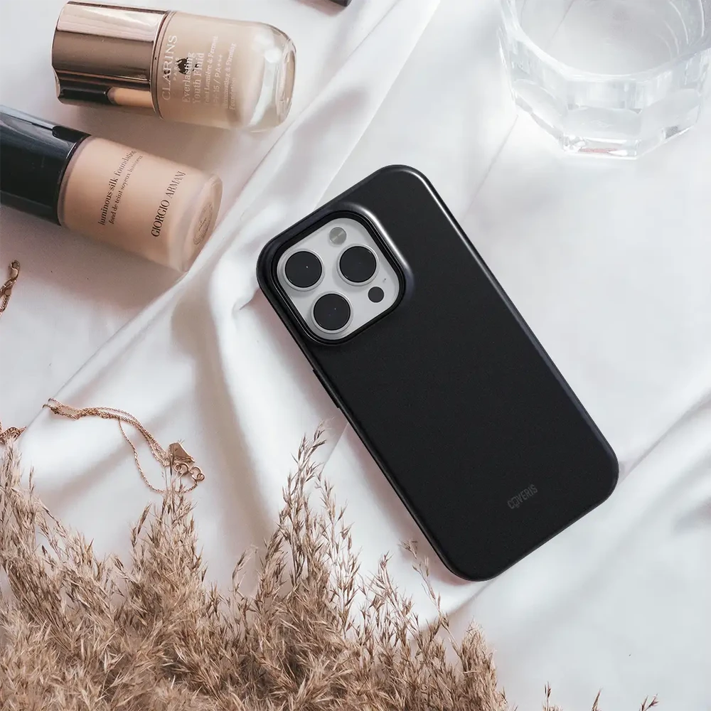Coveris Telefono dėklas Magsafe "Simple juodas" iPhone 12-17, Samsung S22-26, Google Pixel 10/Pro/ProXL modeliams
