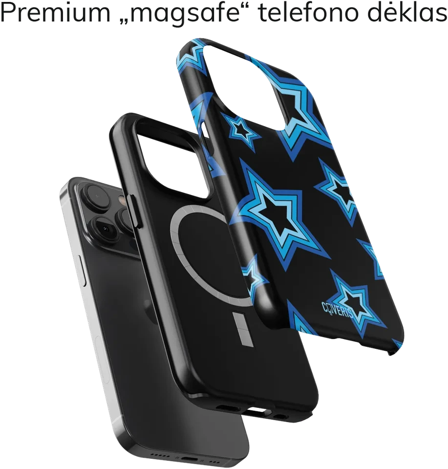 Coveris Telefono dėklas Magsafe "Starline" iPhone 12-17, Samsung S22-26, Google Pixel 10/Pro/ProXL modeliams