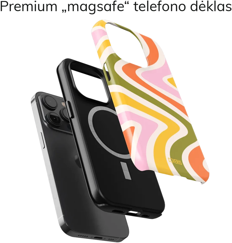 Coveris Telefono dėklas Magsafe "Summer Vibe" iPhone 12-17, Samsung S22-26, Google Pixel 10/Pro/ProXL modeliams