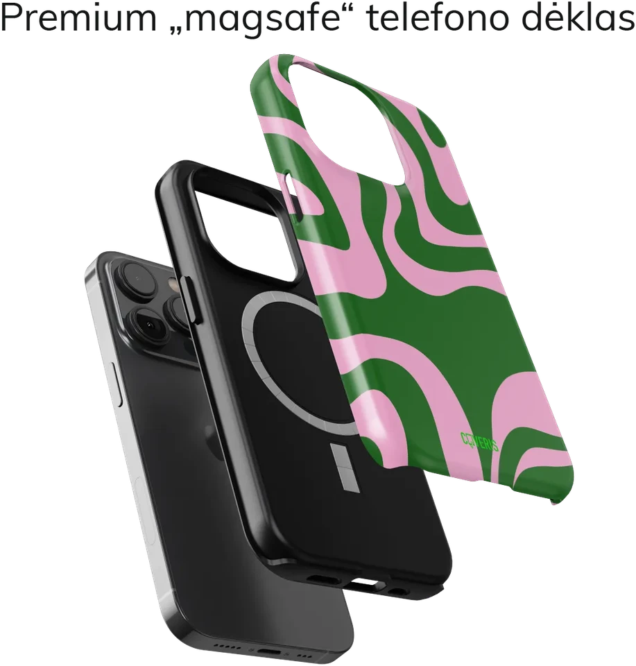 Coveris Telefono dėklas Magsafe "Summer Coctail" iPhone 12-17, Samsung S22-26, Google Pixel 10/Pro/ProXL modeliams