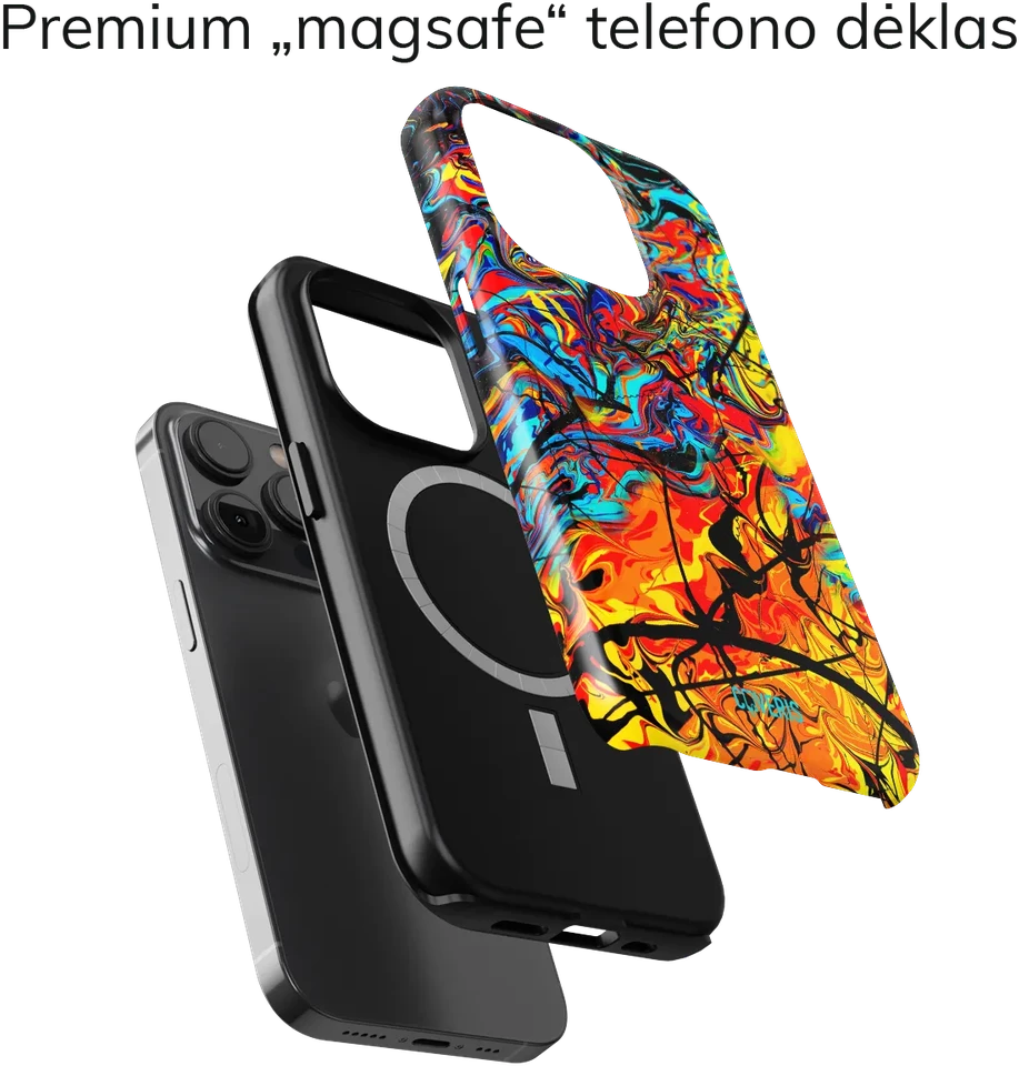 Coveris Telefono dėklas Magsafe "Sunset" iPhone 12-17, Samsung S22-26, Google Pixel 10/Pro/ProXL modeliams