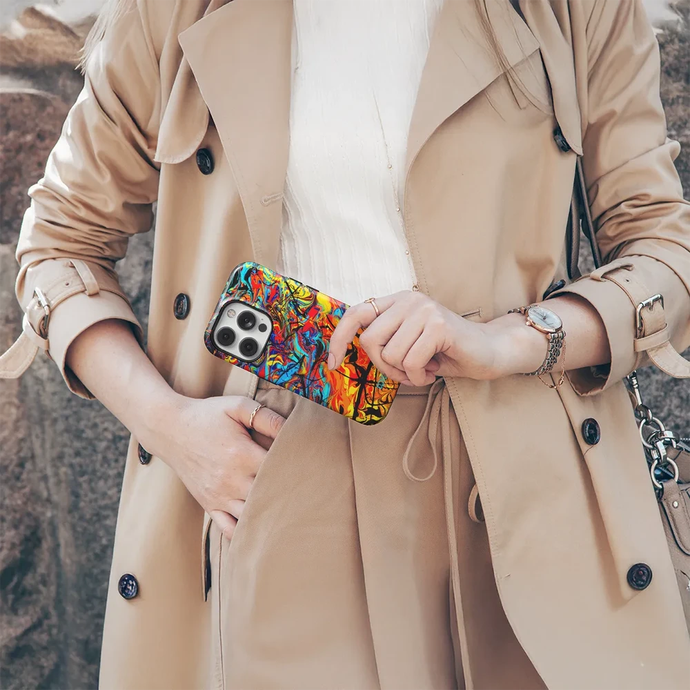 Coveris Telefono dėklas Magsafe "Sunset" iPhone 12-17, Samsung S22-26, Google Pixel 10/Pro/ProXL modeliams