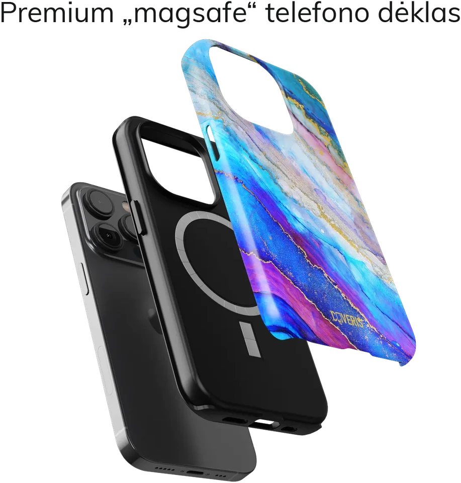 Coveris Telefono dėklas Magsafe "Surf" iPhone 12-17, Samsung S22-26, Google Pixel 10/Pro/ProXL modeliams