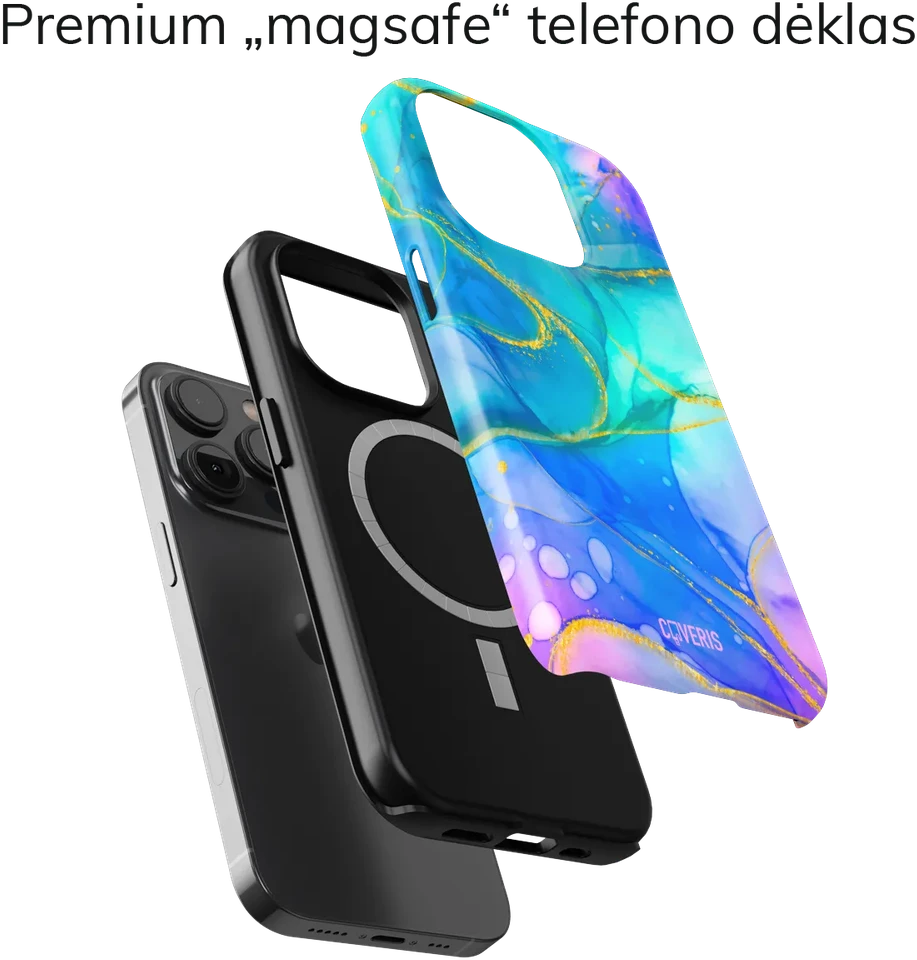Coveris Telefono dėklas Magsafe "Surf2" iPhone 12-17, Samsung S22-26, Google Pixel 10/Pro/ProXL modeliams