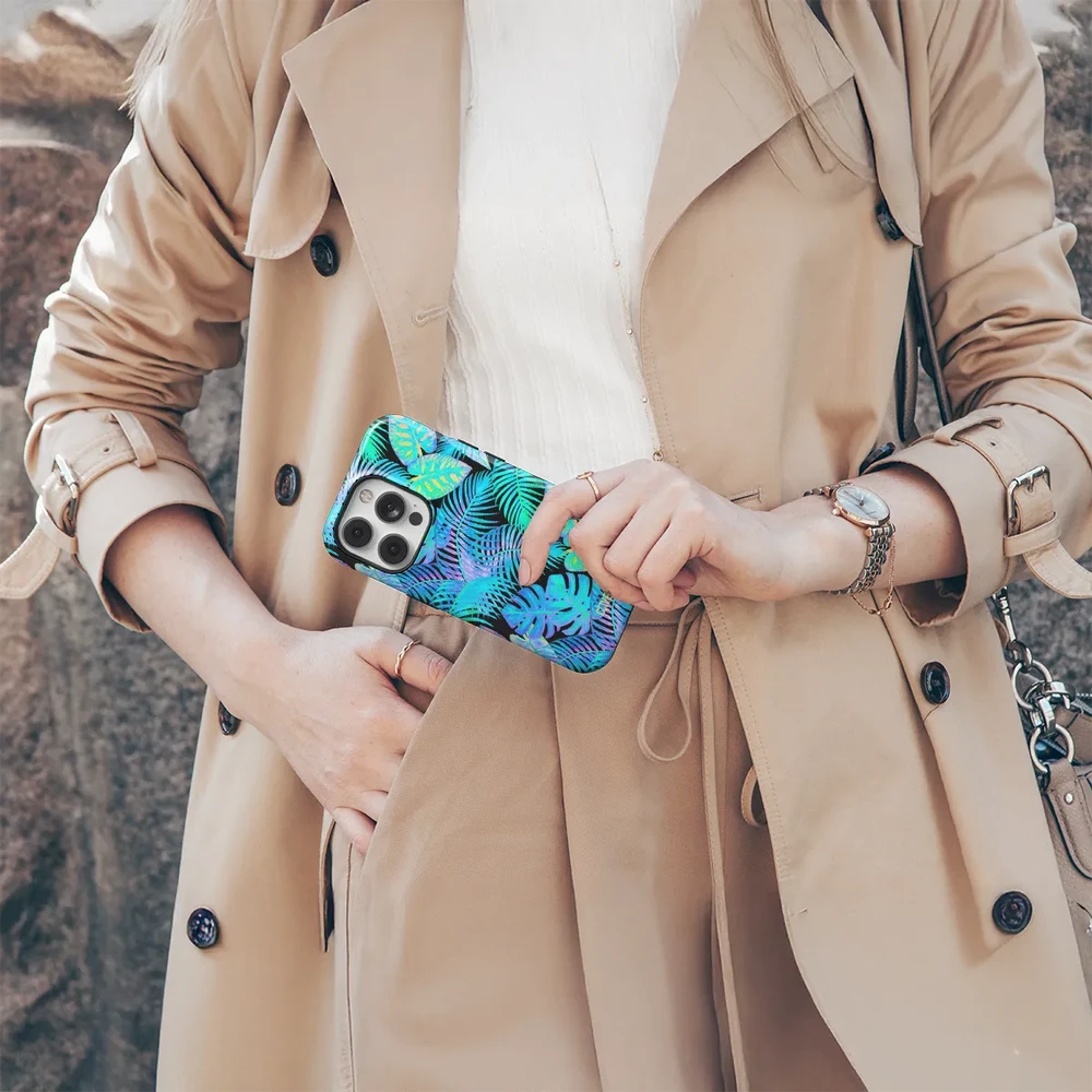 Coveris Telefono dėklas Magsafe "Tropic" iPhone 12-17, Samsung S22-26, Google Pixel 10/Pro/ProXL modeliams