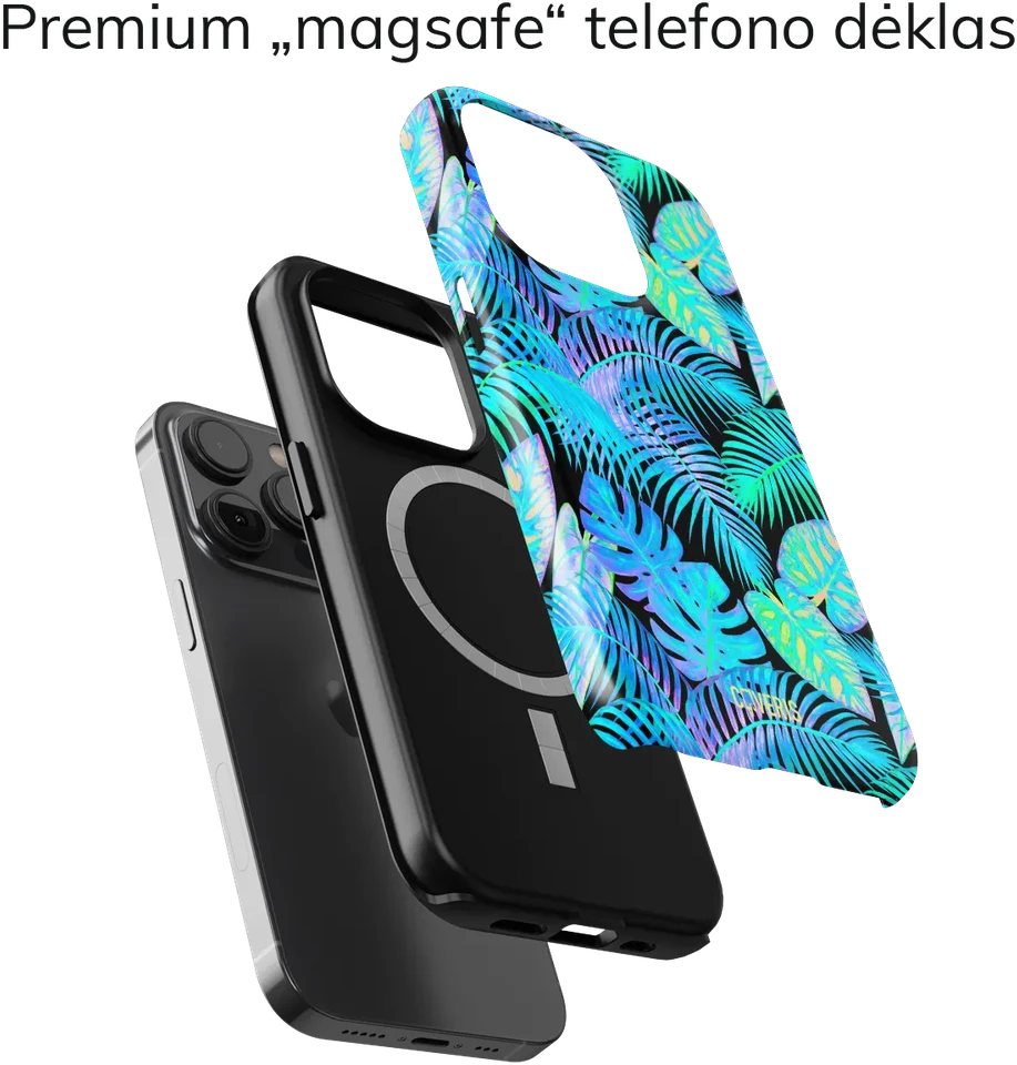 Coveris Telefono dėklas Magsafe "Tropic" iPhone 12-17, Samsung S22-26, Google Pixel 10/Pro/ProXL modeliams