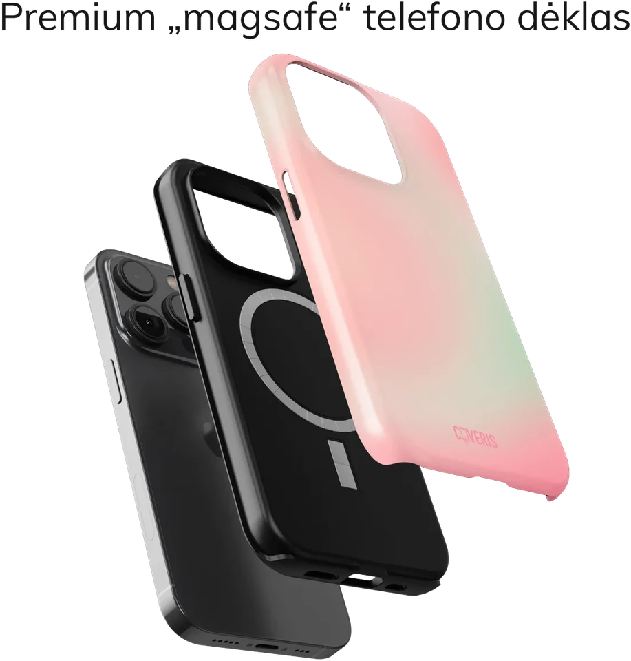 Coveris Telefono dėklas Magsafe "Velvet" iPhone 12-17, Samsung S22-26, Google Pixel 10/Pro/ProXL modeliams