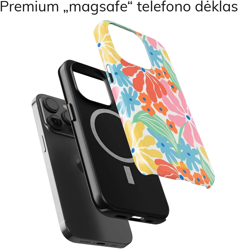 Coveris Telefono dėklas Magsafe "Vibrant Glow" iPhone 12-17, Samsung S22-26, Google Pixel 10/Pro/ProXL modeliams