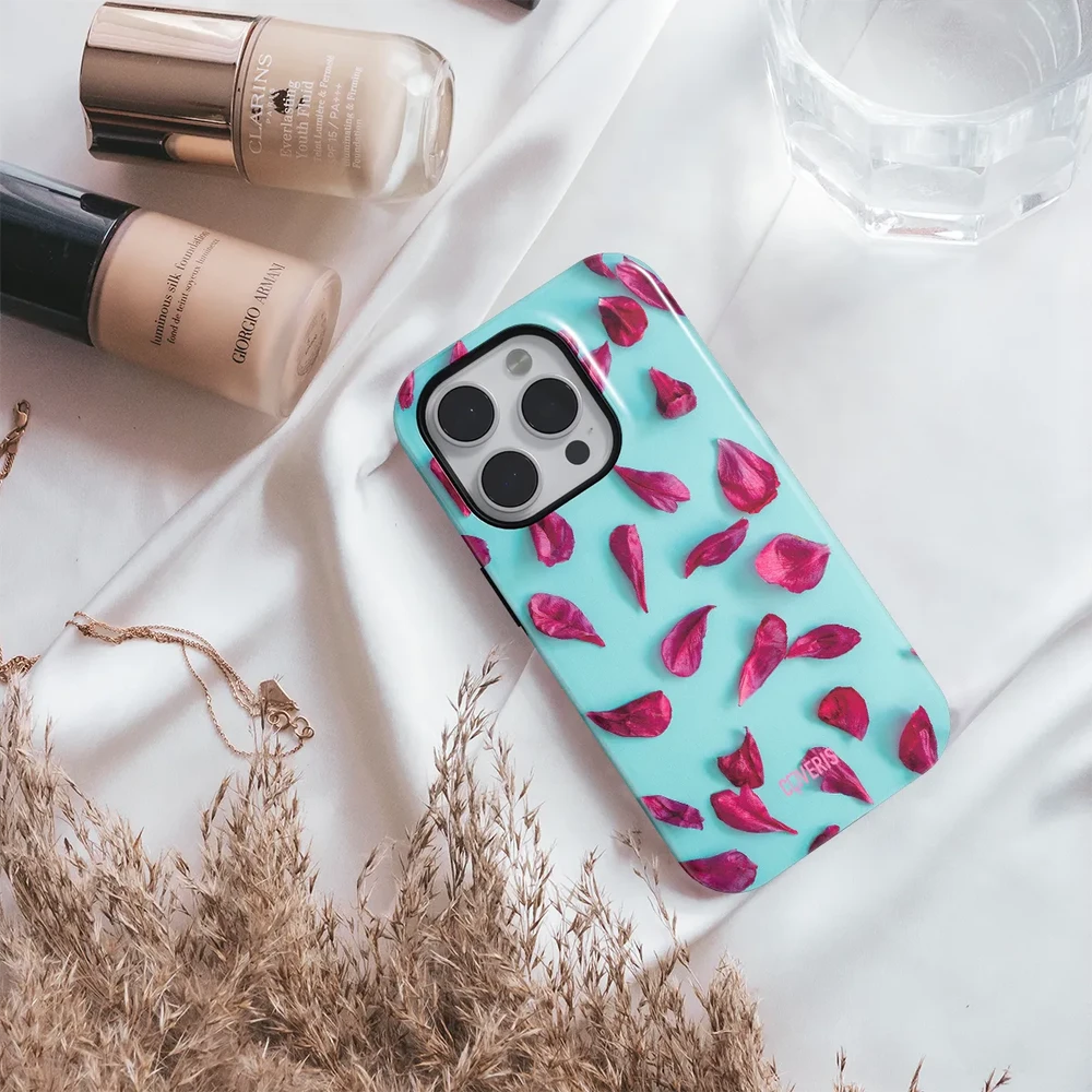Coveris Telefono dėklas Magsafe "Violetinė Petals" iPhone 12-17, Samsung S22-26, Google Pixel 10/Pro/ProXL modeliams