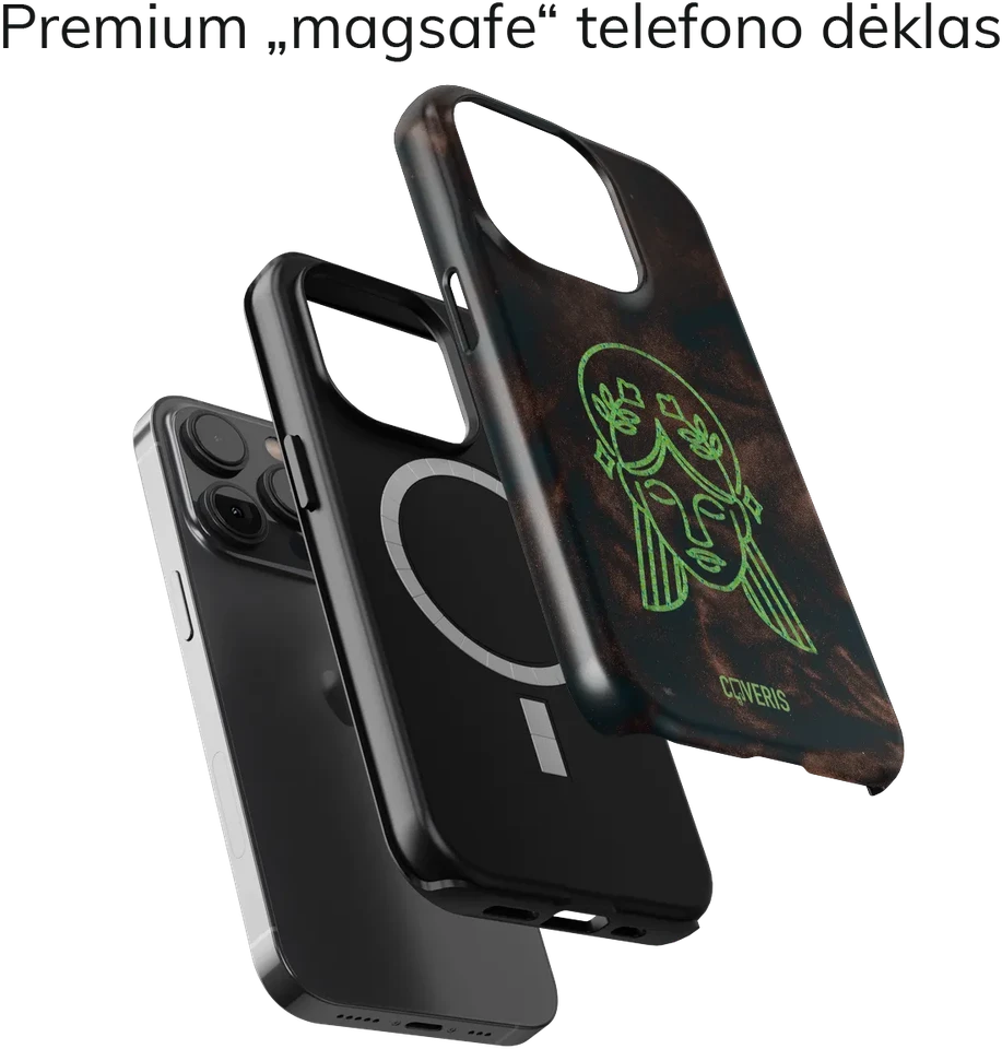 Coveris Telefono dėklas Magsafe "Virgo" iPhone 12-17, Samsung S22-26, Google Pixel 10/Pro/ProXL modeliams