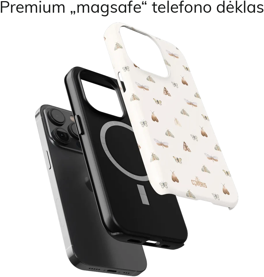 Coveris Telefono dėklas Magsafe "WingSpan" iPhone 12-17, Samsung S22-26, Google Pixel 10/Pro/ProXL modeliams