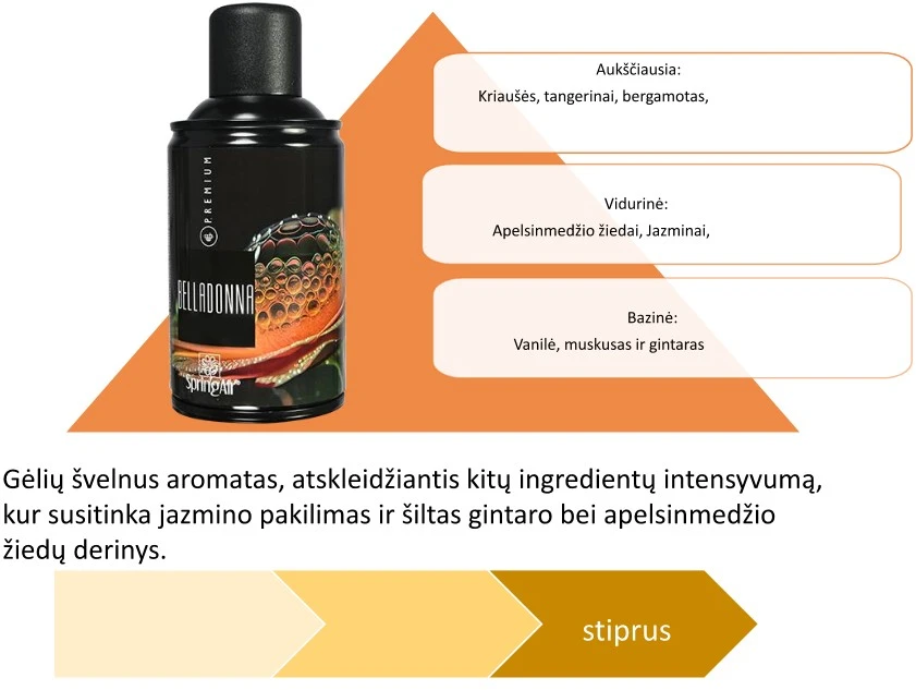 Spring Aerozoliniai kvapai "PREMIUM" nauja linija