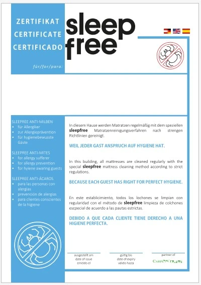 Cci Austria Priemonė nuo dulkių erkučių SLEEPFREE