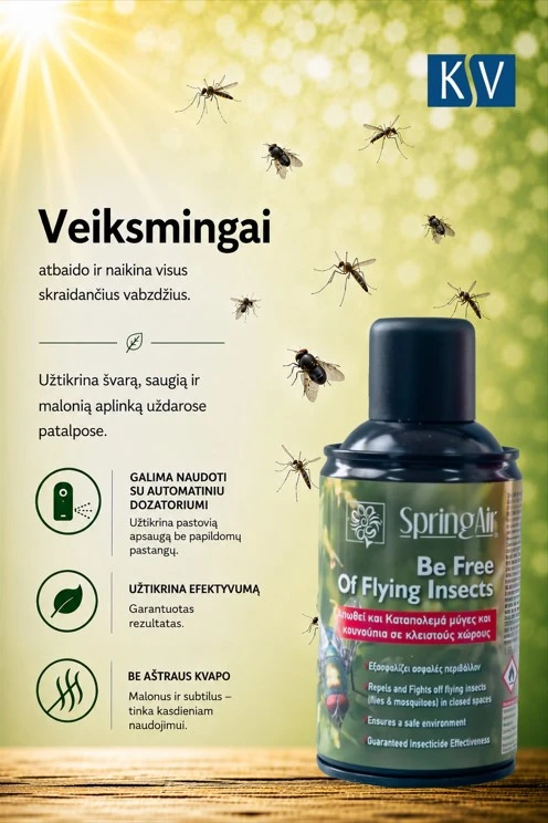 Spring Priemonė nuo uodų ir musių INSECT-FREE
