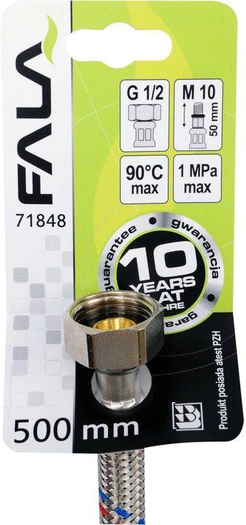 Fala čiaupo prijungimo žarna, ilgas antgalis 1/2" x M10 (71848)