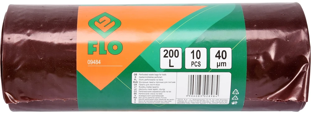 FLO WORKI PERFOROWANE NA LIŚCIE 200l 10vnt. 09484