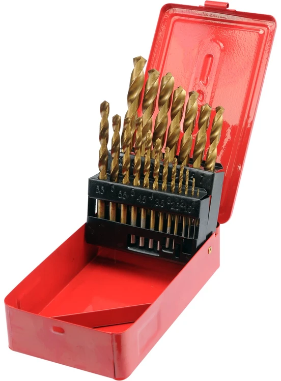 Grąžtas Sthor VOREL METALO GRĄŽTŲ RINKINYS TITANUI, 19 vnt., 1-10 mm, 22330