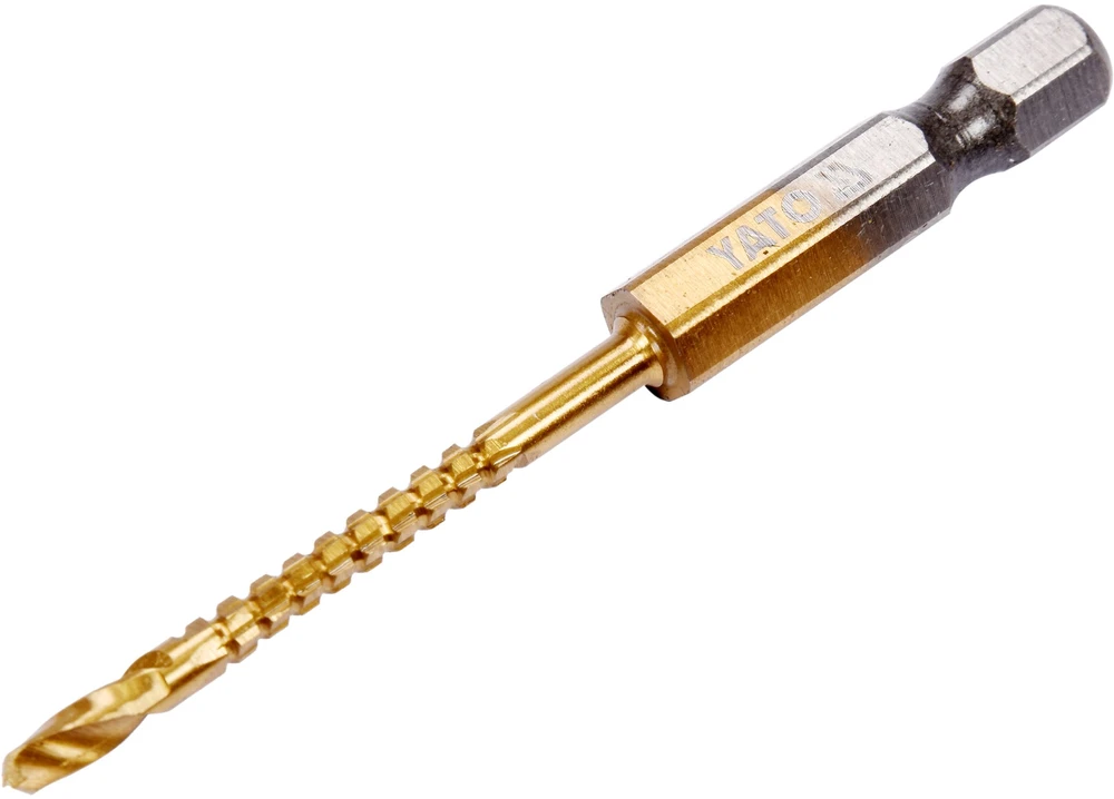 Grąžtas Yato FREZAVIMAS METALUI 3,0 mm HSS-TIN HEX