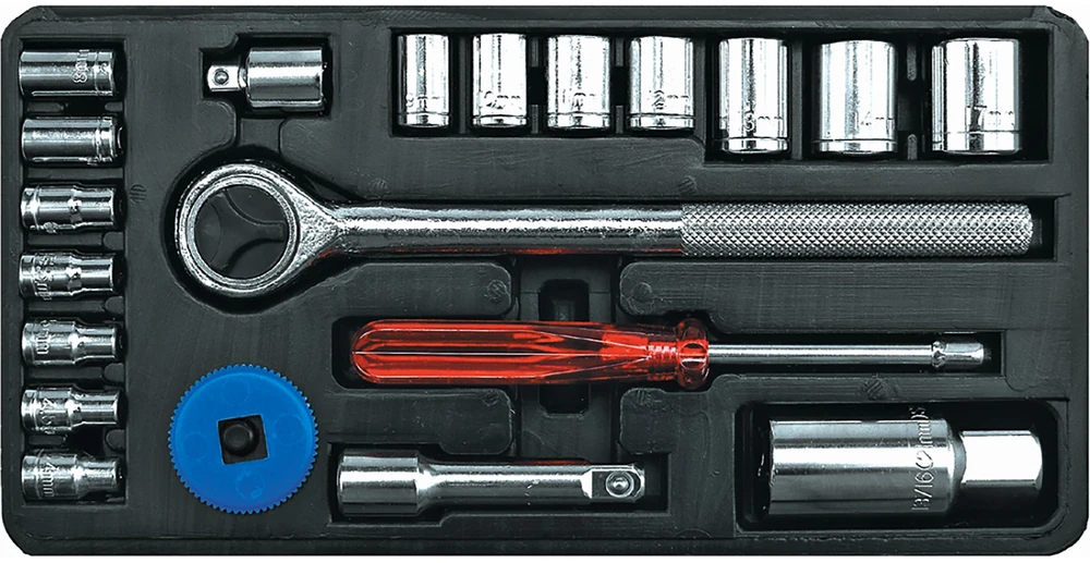Toya Sa Poland VOREL Rinkinys KLUCZY rinkinys 21 vnt 3/8"