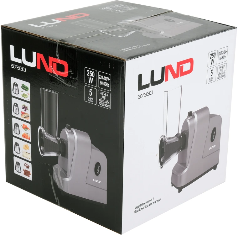 Lund 250 W smulkintuvas, 5 peiliukai