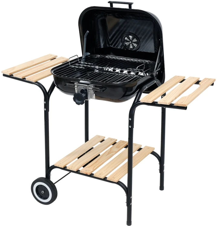 Lund Anglies grilis su dangčiu, grotelių reguliavimu, BBQ nešiojamas