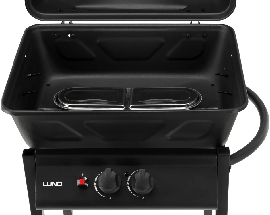 Toya LUND GAS GRILL 2 BURNERS 5.5KW Juodas