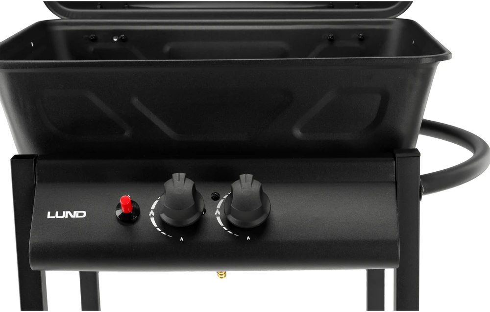 Toya LUND GAS GRILL 2 BURNERS 5.5KW Juodas
