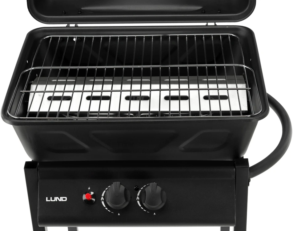 Toya LUND GAS GRILL 2 BURNERS 5.5KW Juodas