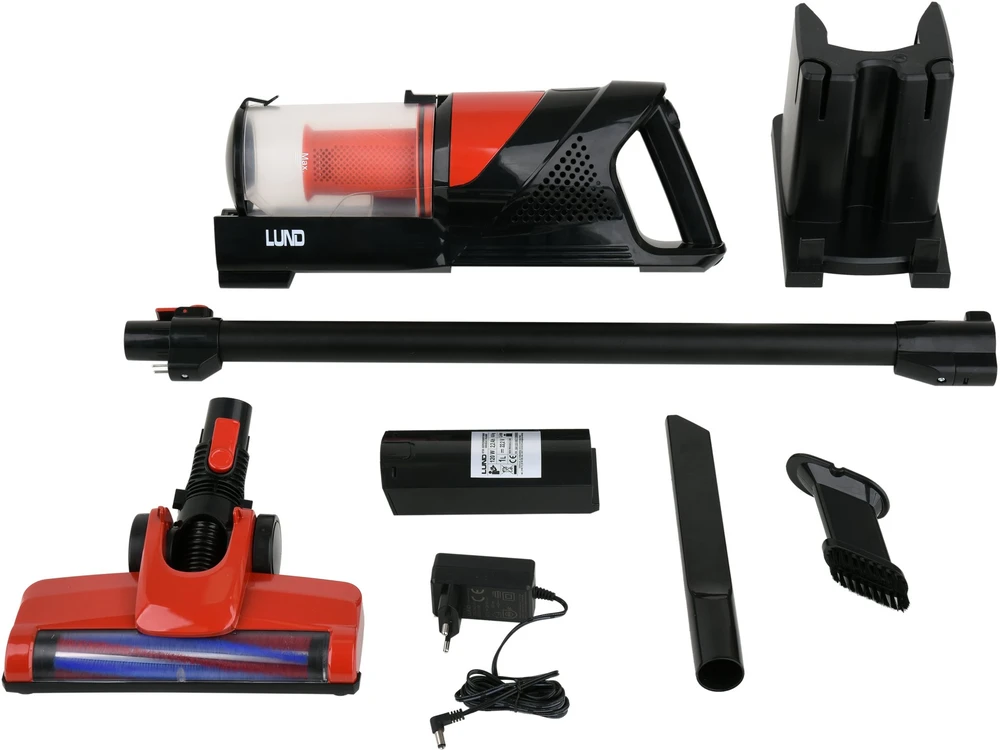 Akumuliatorinis dulkių siurblys LUND 67120, 120W, 22,2V 2200MAH LI-ION