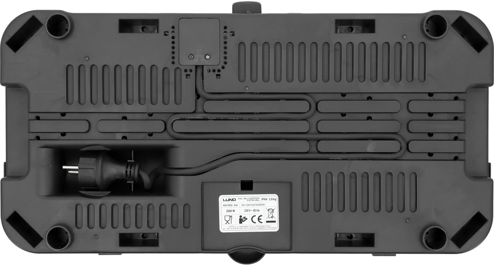 LUND ELEKTRINIS GRILIS PASTATOMAS 2200W 50 x 25cm
