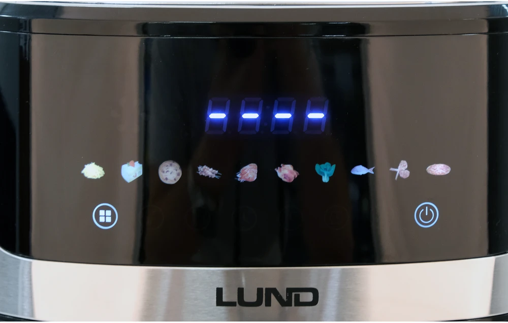 Lund Gruzdintuvė be riebalų, 6.5 litrų talpa, nerūdijantis plienas, sveikam maisto gaminimui, universalus virtuvės prietaisas, šeimos dydžio patiekalai