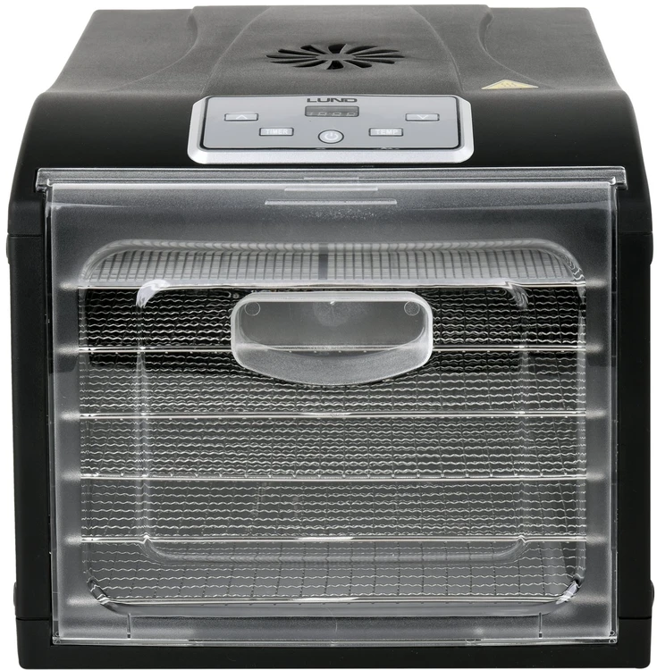 Lund Toya Food Dehydrator | 68272 | Power 420-500 W | Number of trays 6 | Integrated timer | Juodas