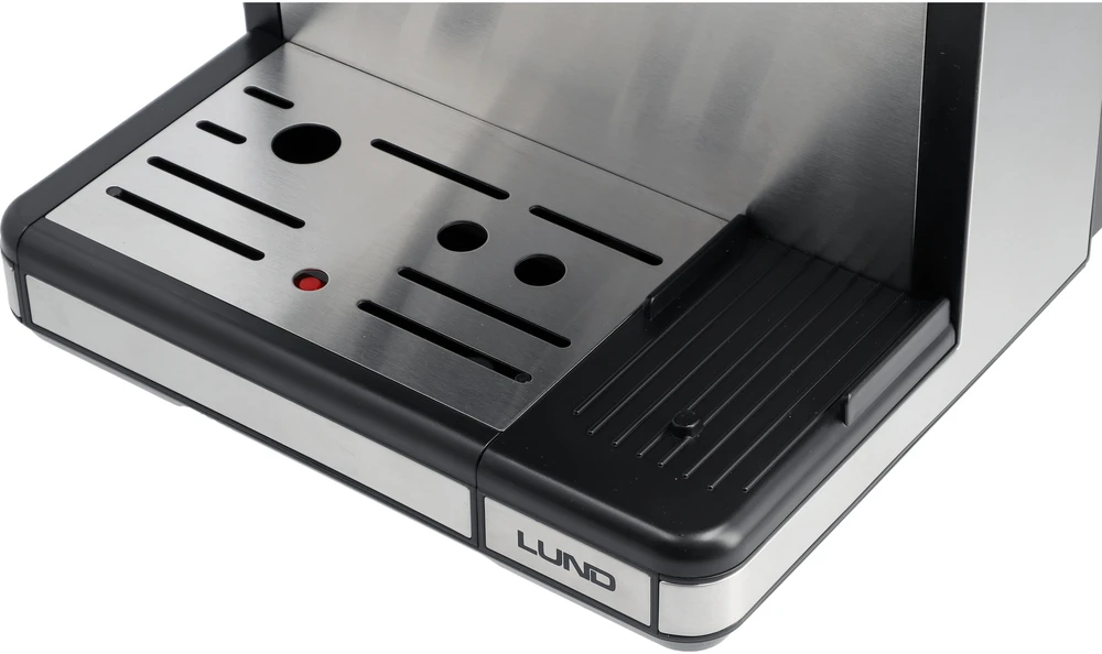 Lund 1350 W slėginis kavos aparatas su pieno putų plakikliu ir malūnėliu (68501)
