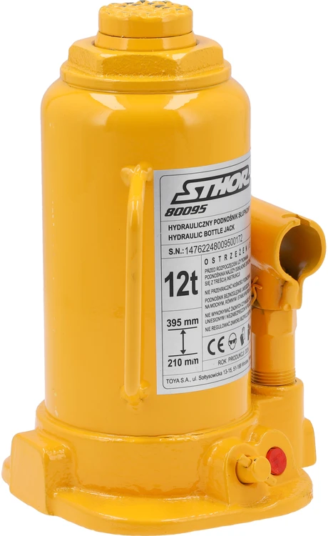Sthor Toya Sa Poland Hidraulinis butelinis domkratas | 12 t | 210–395 mm (80095)