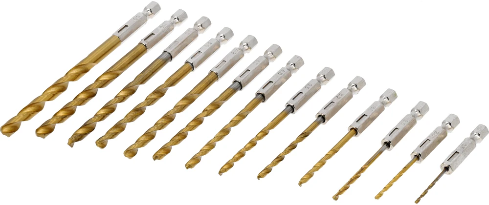 Grąžtas STHOR GRĄŽTAI METALUI, rinkinys 13 vnt., HEX