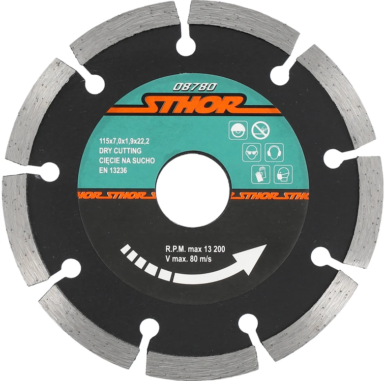 Toya Sa Poland STHOR deimantinis peilis 115 x 22,2 mm segmentuotas 08780